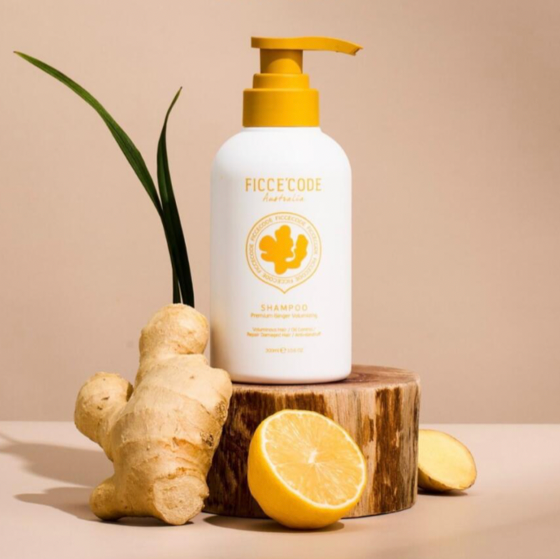 FicceCode Premium Ginger Volumizing Shampoo 300ml